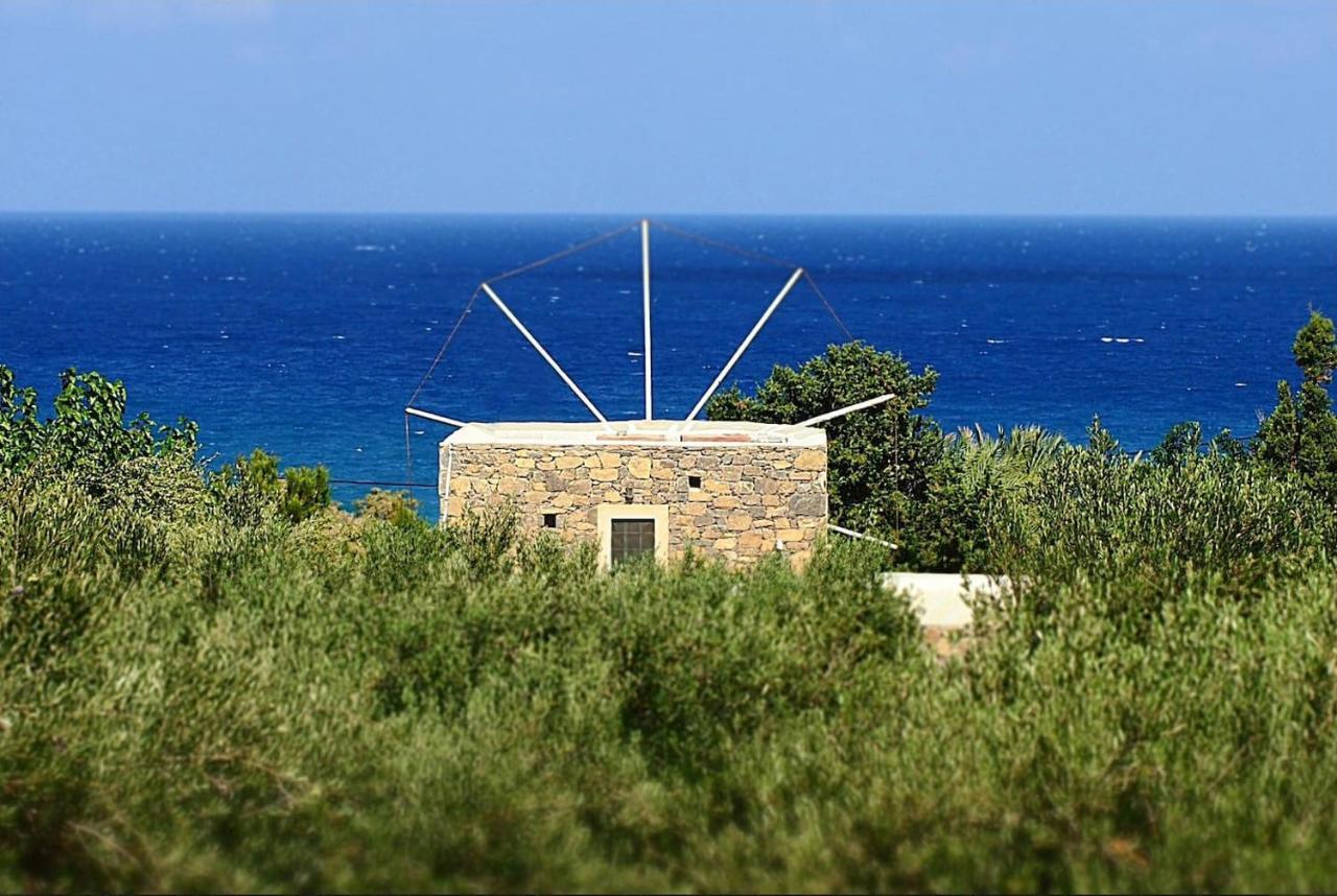 Authentic Cretan Stone Windmill Villa Sitia  Luaran gambar